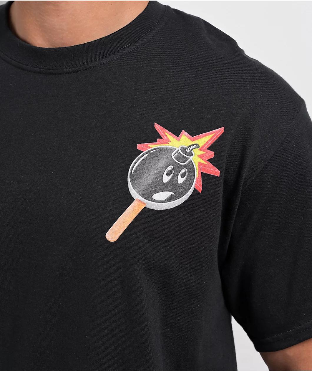 Adam Bomb Freeze Bomb Black T-Shirt Product Image