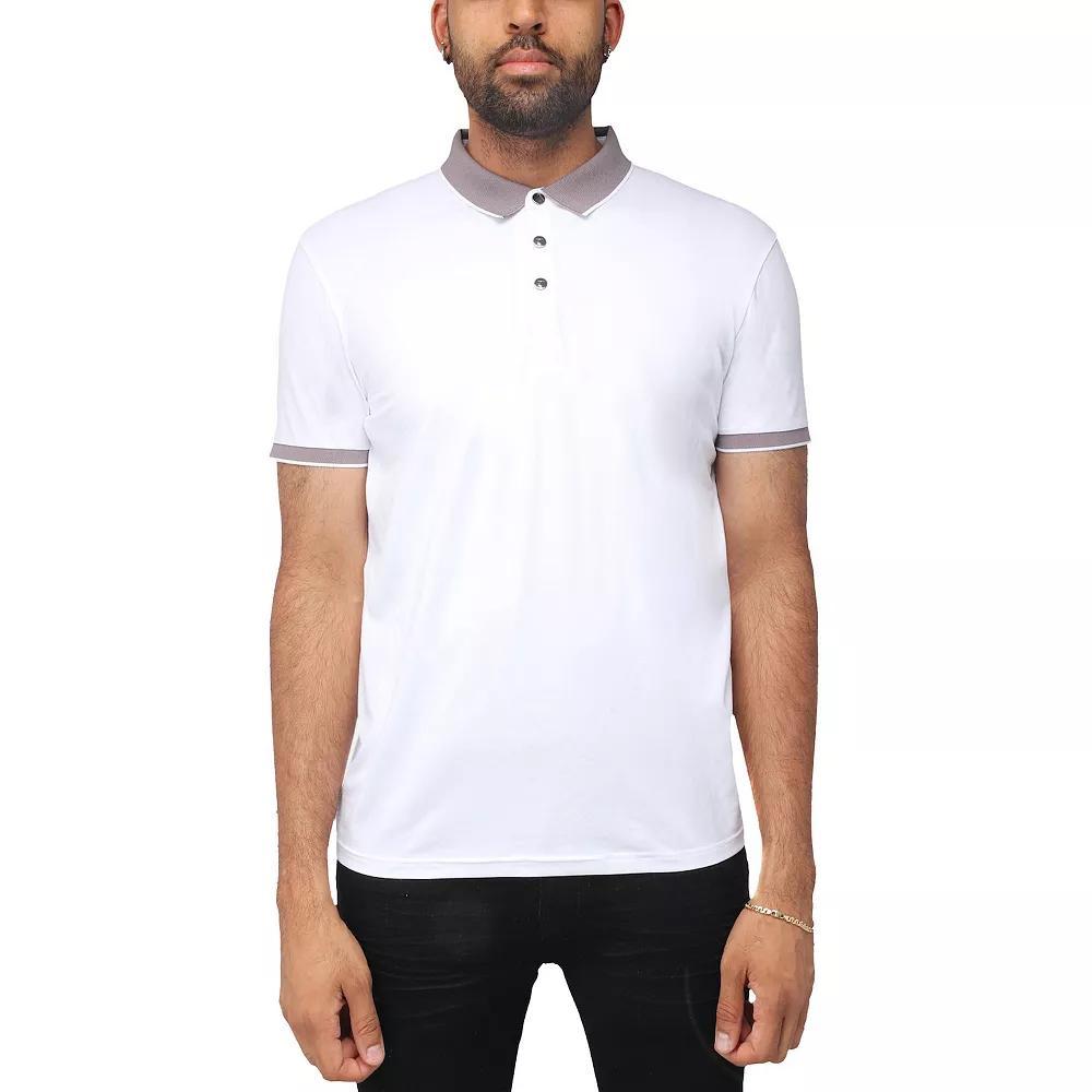 Men's Xray Short Sleeve Snap-Placket Polo, Size: Medium, Heather Grey Product Image