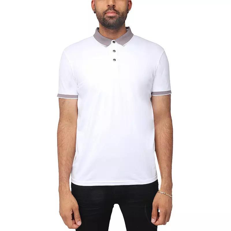 Men's Xray Short Sleeve Snap-Placket Polo, Size: Medium, Heather Grey Product Image