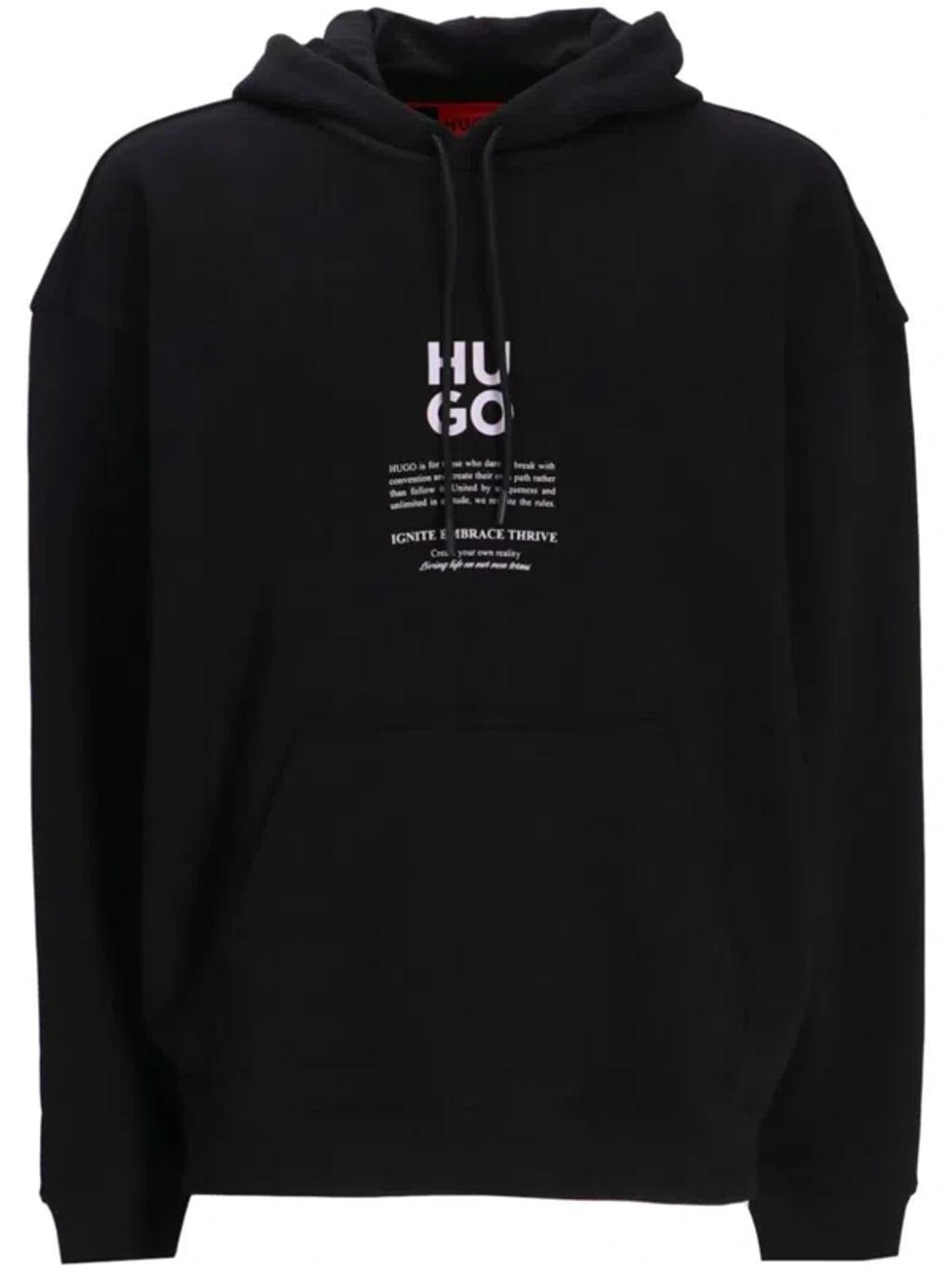printed cotton hoodie Product Image