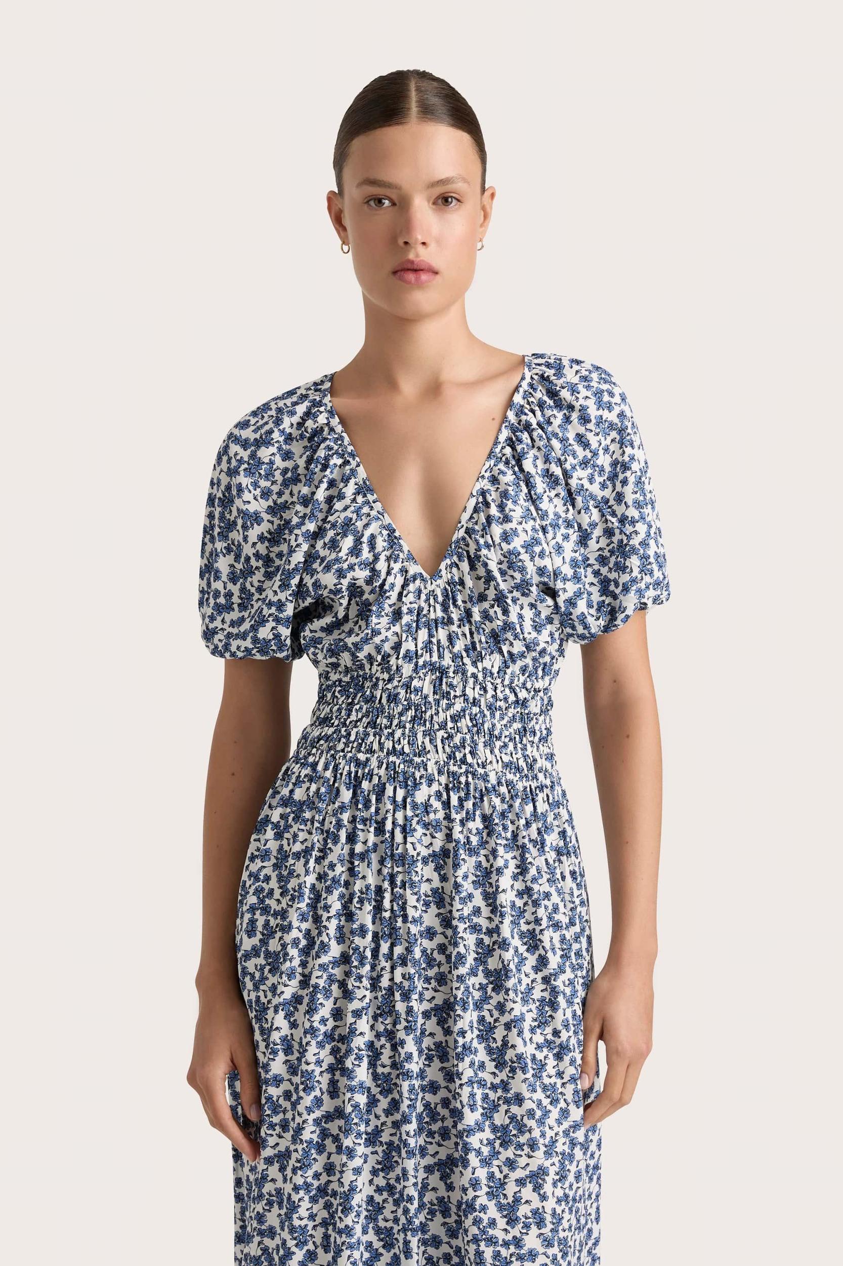 Valras Midi Dress Leilani Mid Blue - Final Sale Product Image
