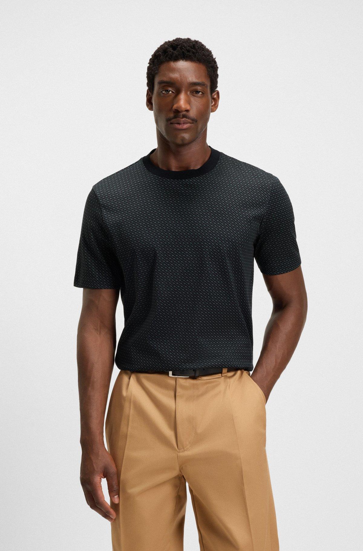 Regular-fit T-shirt in mercerized cotton Product Image