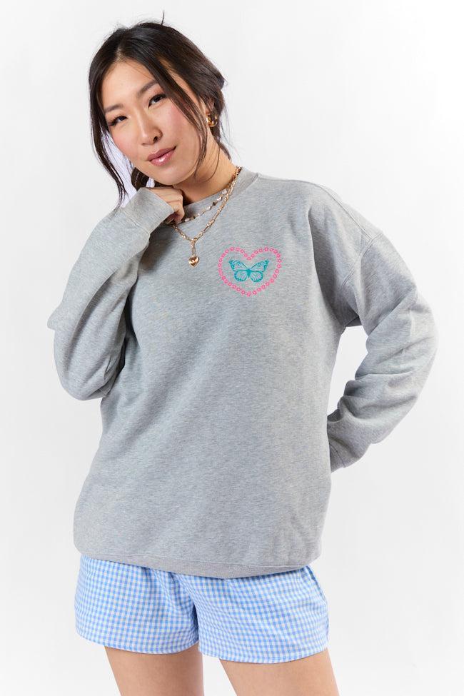 Good Days Ahead Light Grey Graphic Sweatshirt SALE Product Image