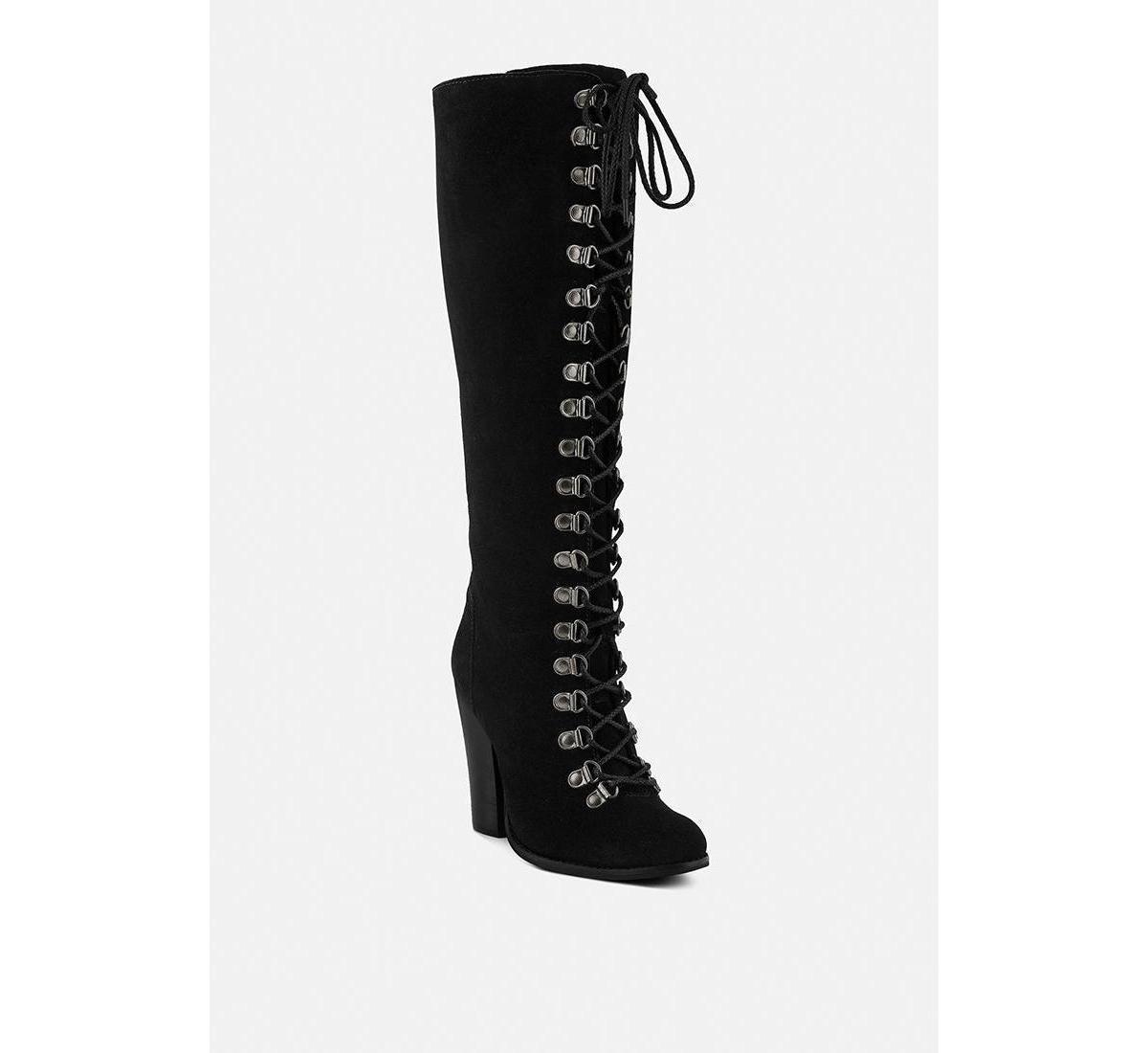 Rag & Co Sleet Slay Women's Suede Mid-Calf Boots, Size: 9, Red Product Image