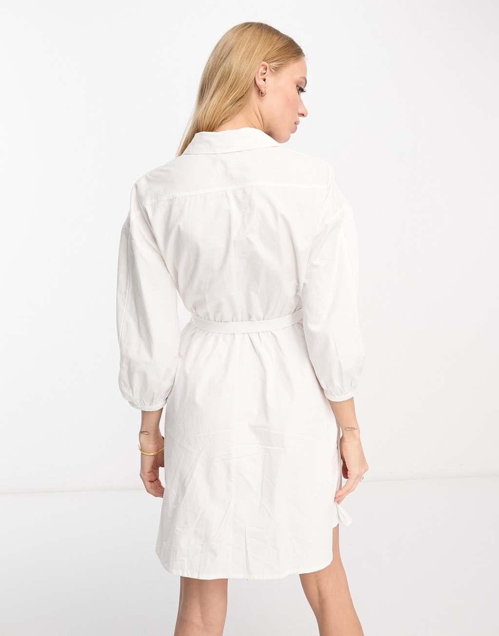 River Island belted shirt dress Product Image