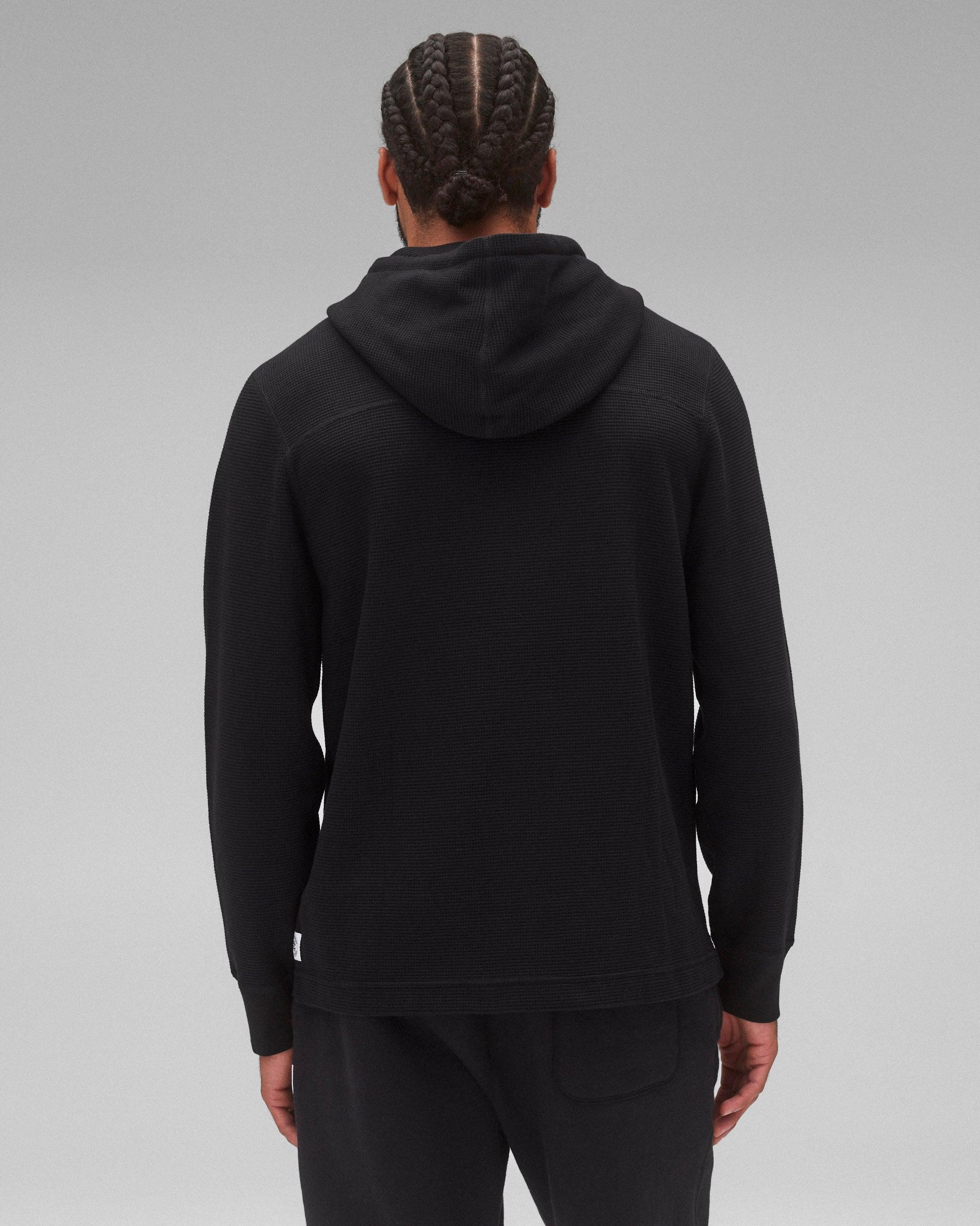 Lightweight Waffle Standard Hoodie Male Product Image
