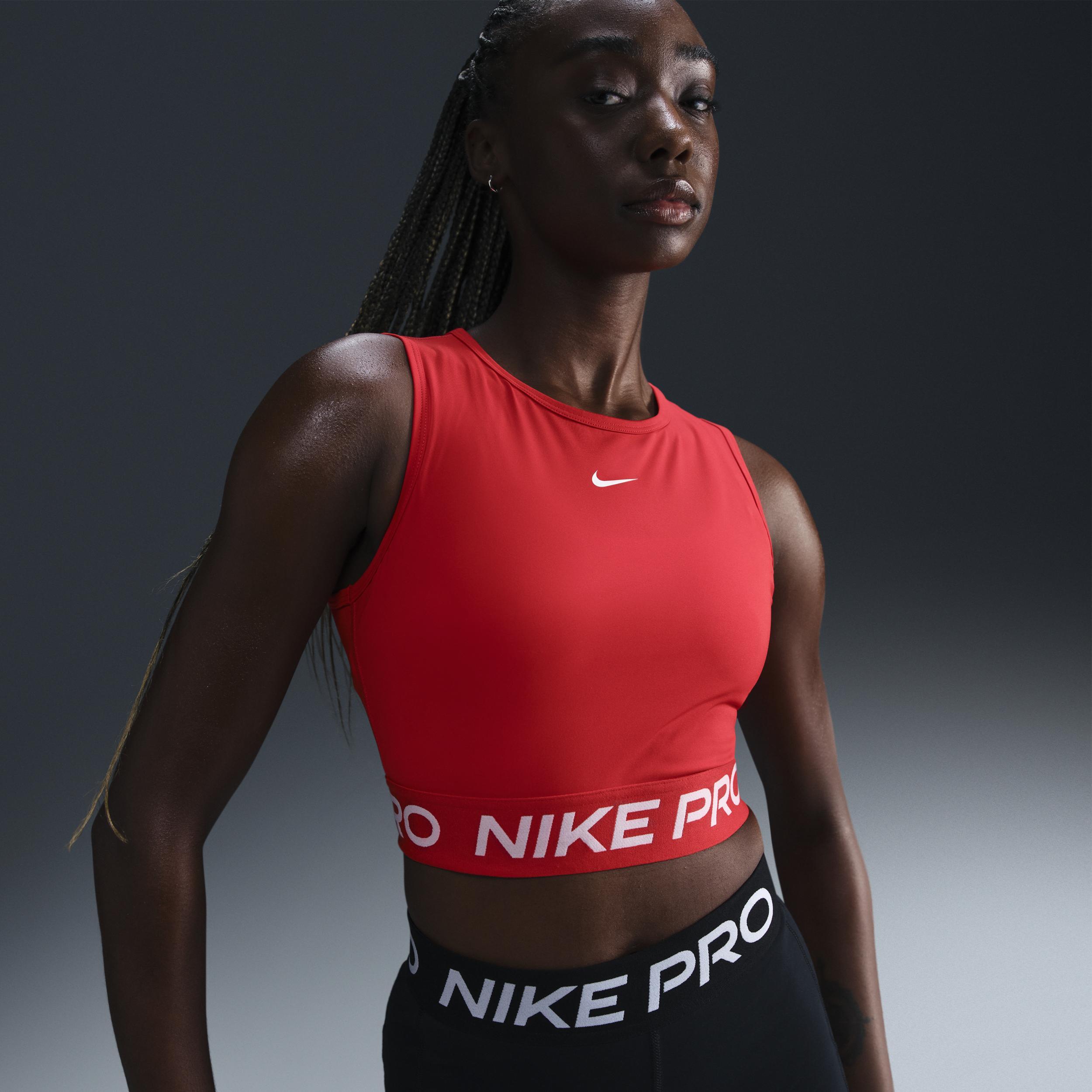 Womens Nike Pro Dri-FIT Cropped Tank Top Product Image