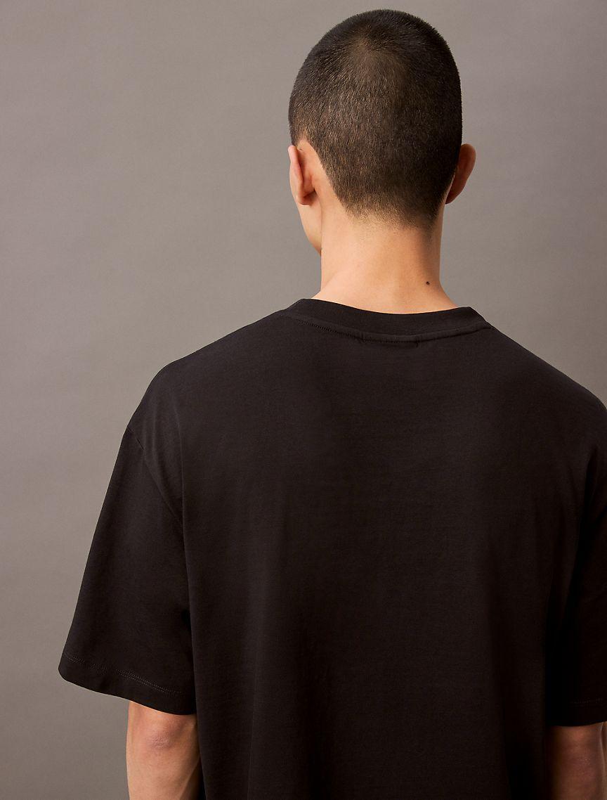 Monogram Logo Flocked Graphic Relaxed T-Shirt Product Image