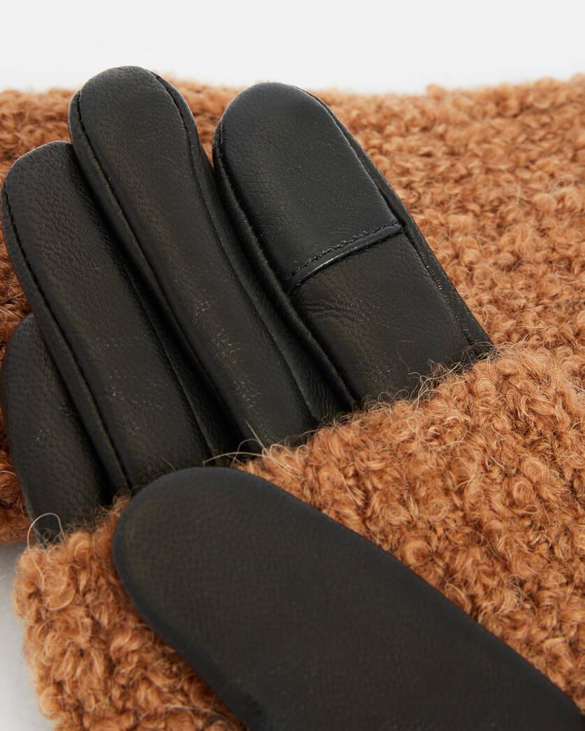 Darby Knitted Cuff Leather Gloves Product Image