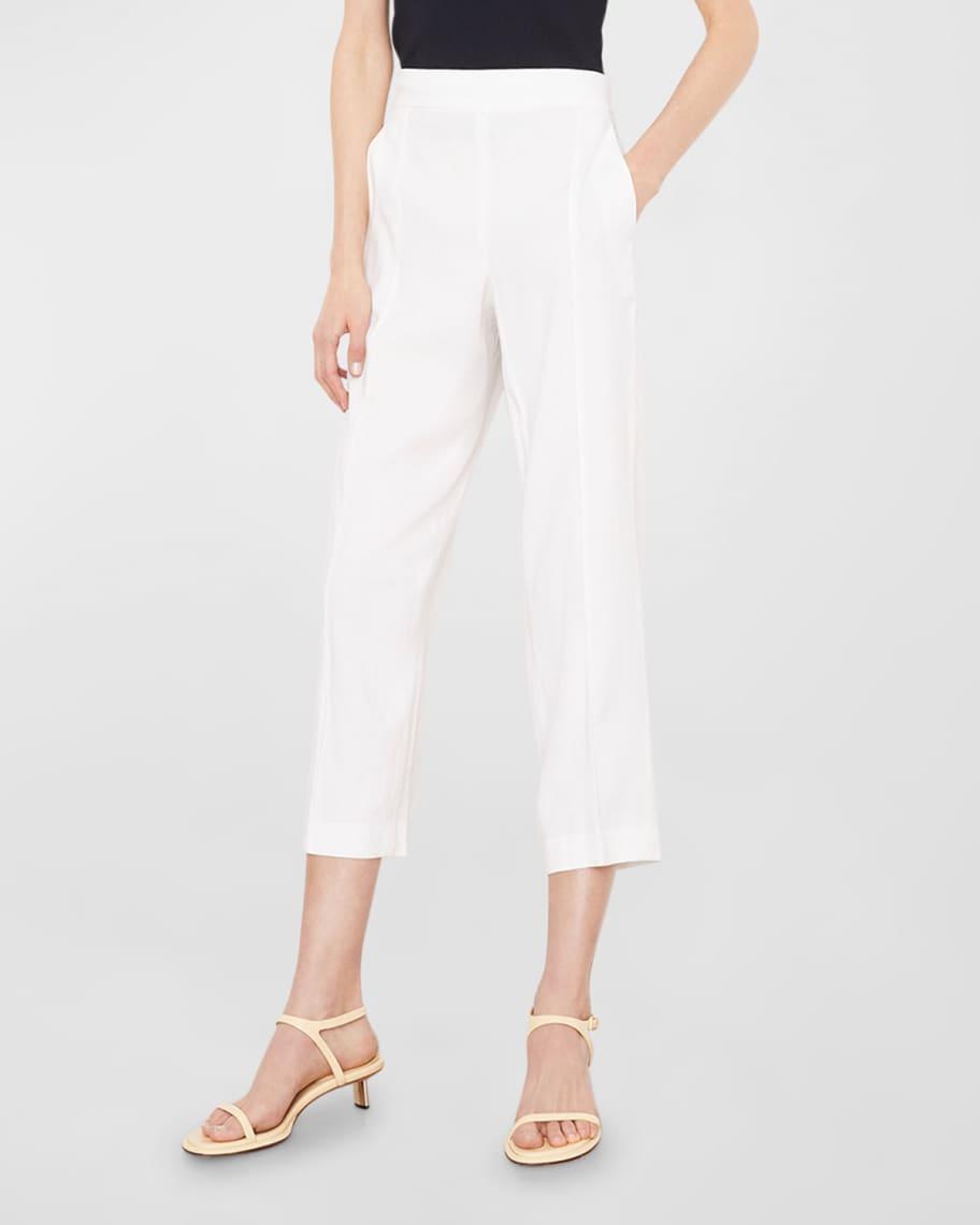 Womens Mid-Rise Tapered Pull-On Pant, Off White, Size XXS Vince Product Image