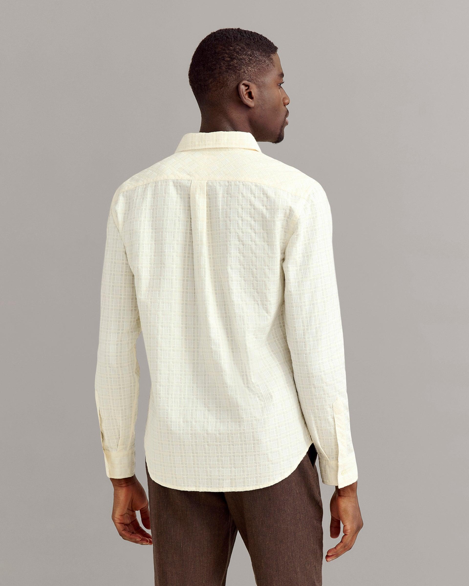 Grid Dobby River Shirt -  Product Image