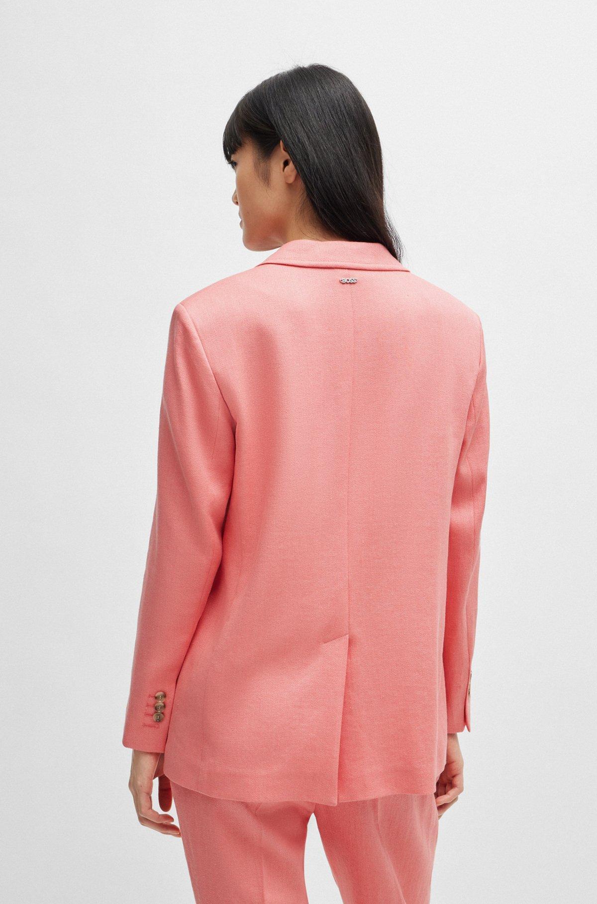 Relaxed-fit jacket in linen-blend twill Product Image