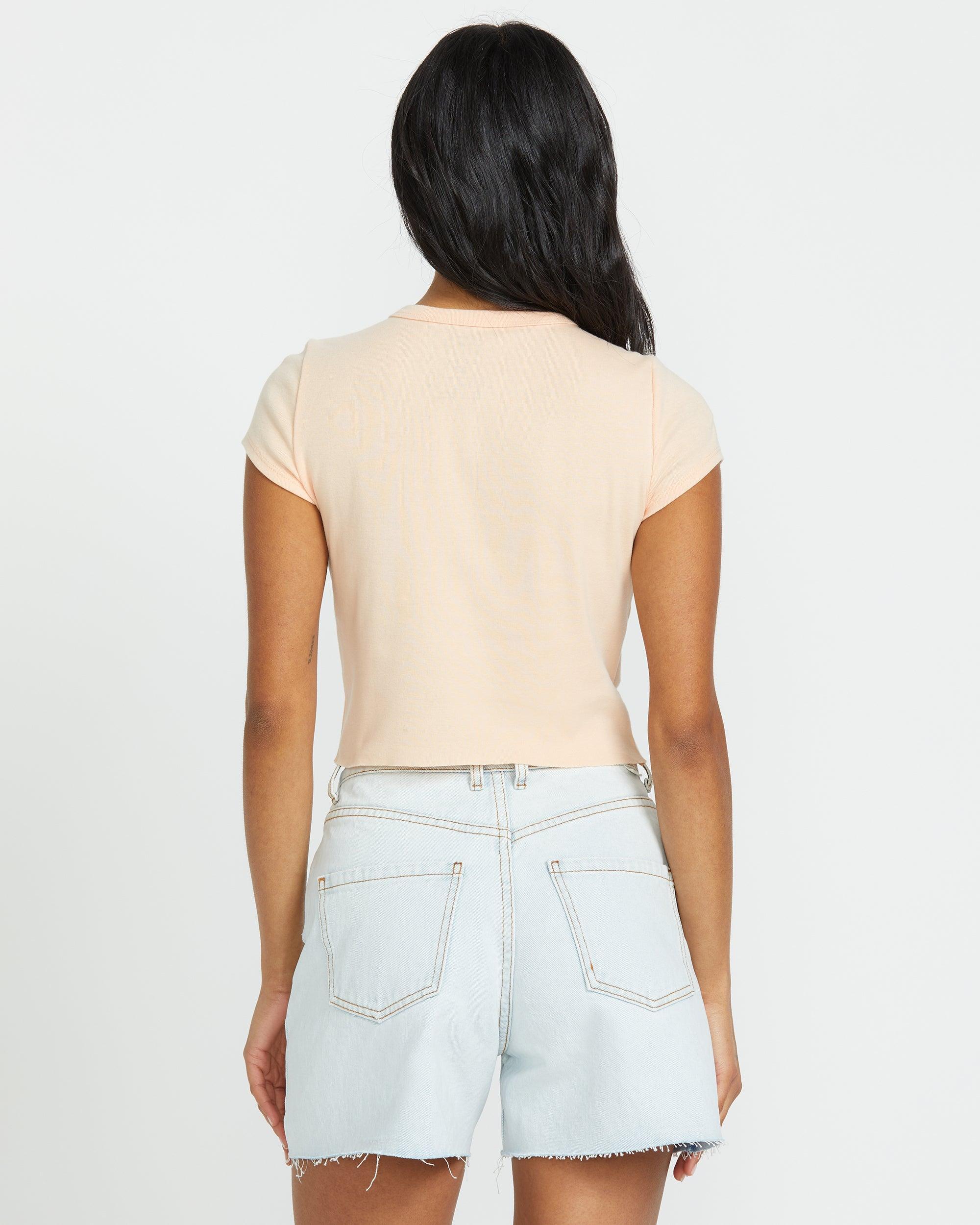 When The Night Short Sleeve Tee - Soft Peach Female Product Image