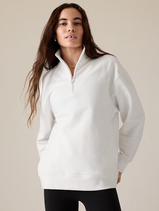 Power of She Forever Fleece 1/4 Zip Sweatshirt Product Image
