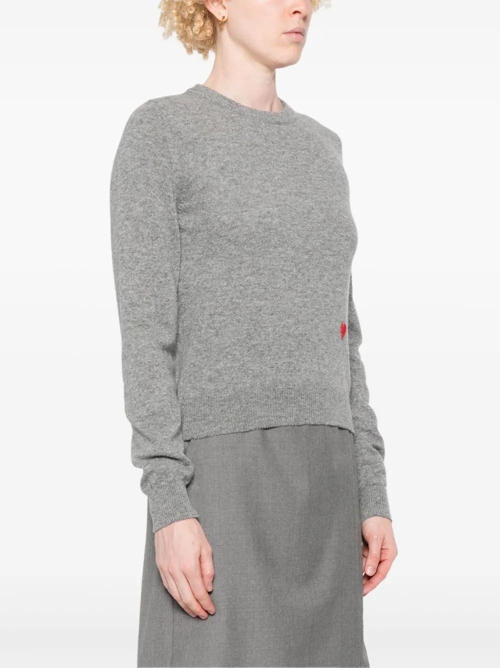 heart-embroidered sweater Product Image
