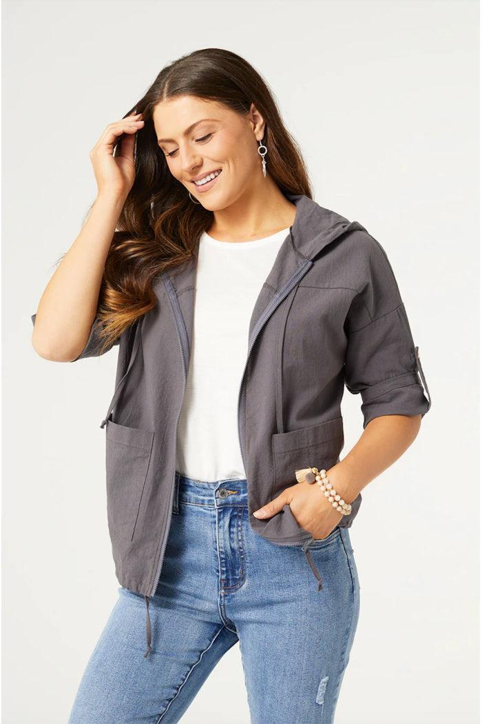 Kaliyah Hooded Jacket Curvy Product Image