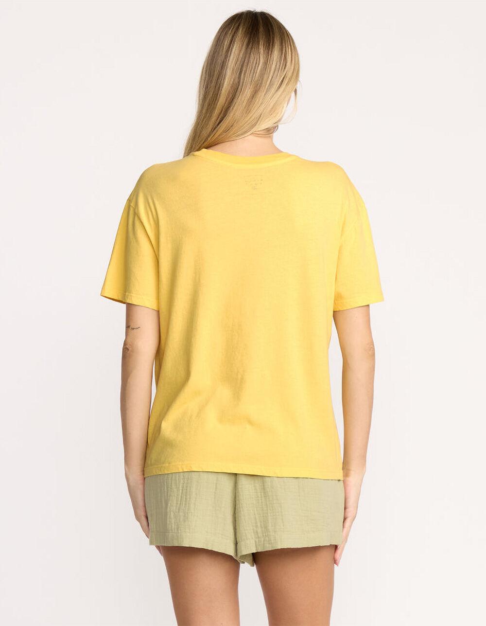 BILLABONG Trouble In Paradise Womens Boyfriend Tee - YELLOW Product Image