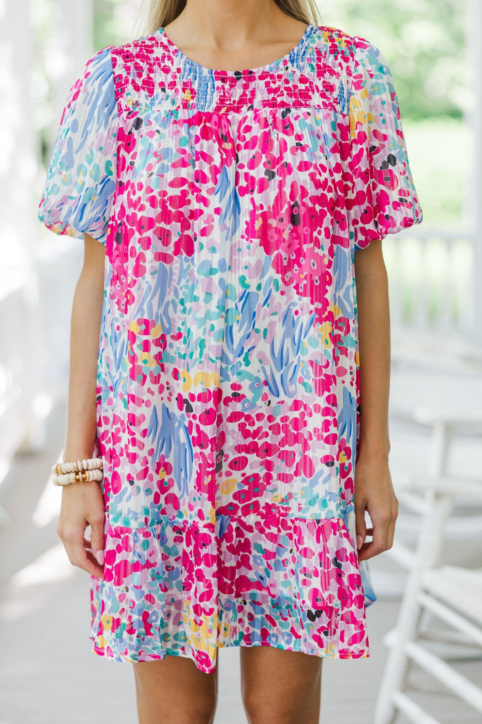 Find You Well Blue Floral Dress Female Product Image
