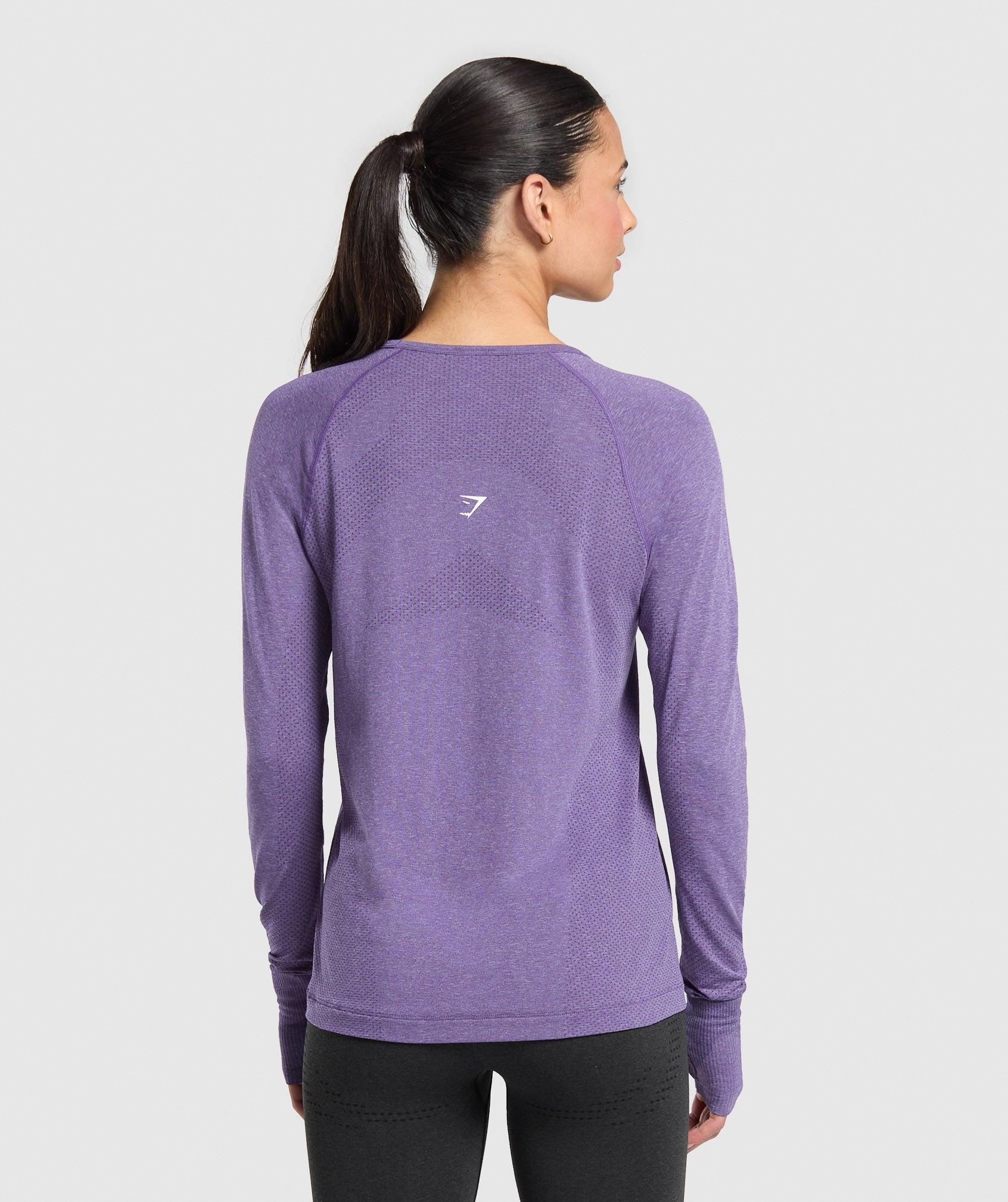 Gymshark Vital Light Long Sleeve Top - Functional Purple/Marl Female Product Image