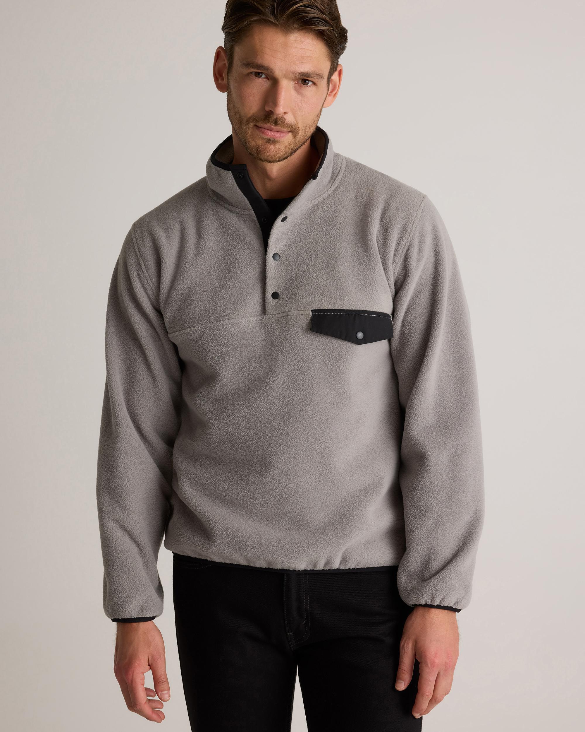 Quince | Men's Polar Fleece Snap Pullover Recycled Polyester Product Image