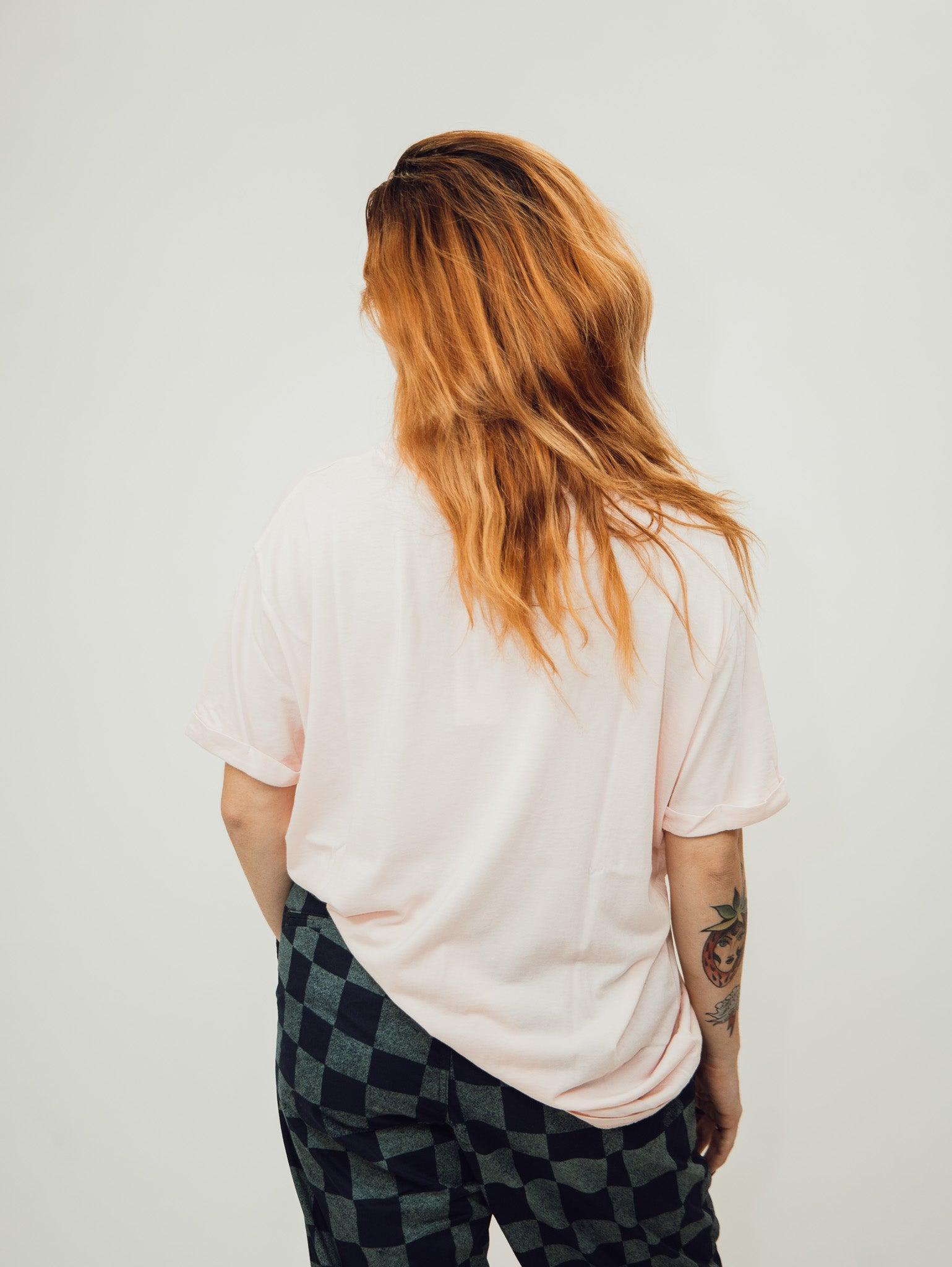 The Laundry Room Enjoy Your Trip Oversized Tee - Blush Pink Product Image