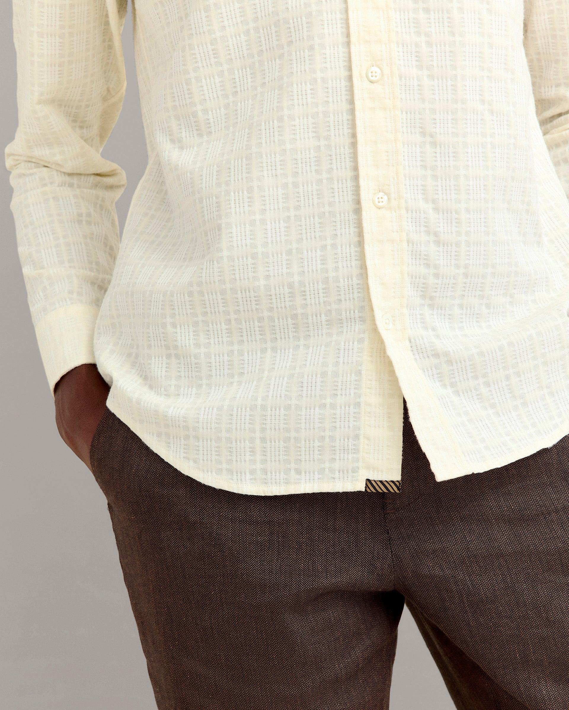 Grid Dobby River Shirt -  Product Image