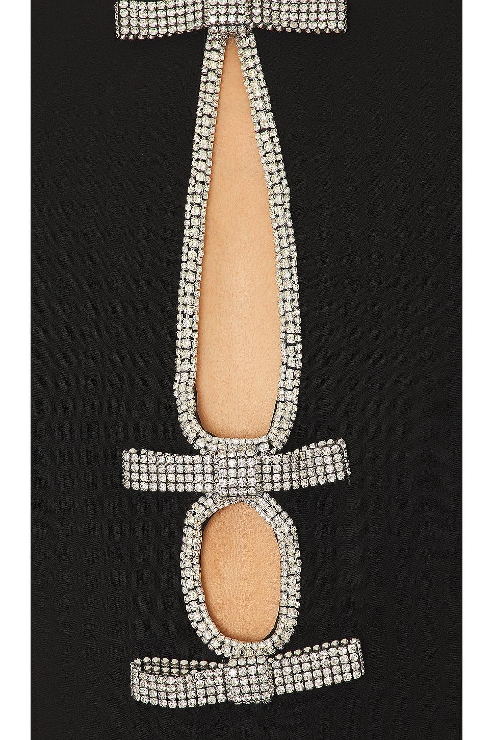Crepe Diamante Midi Dress Product Image