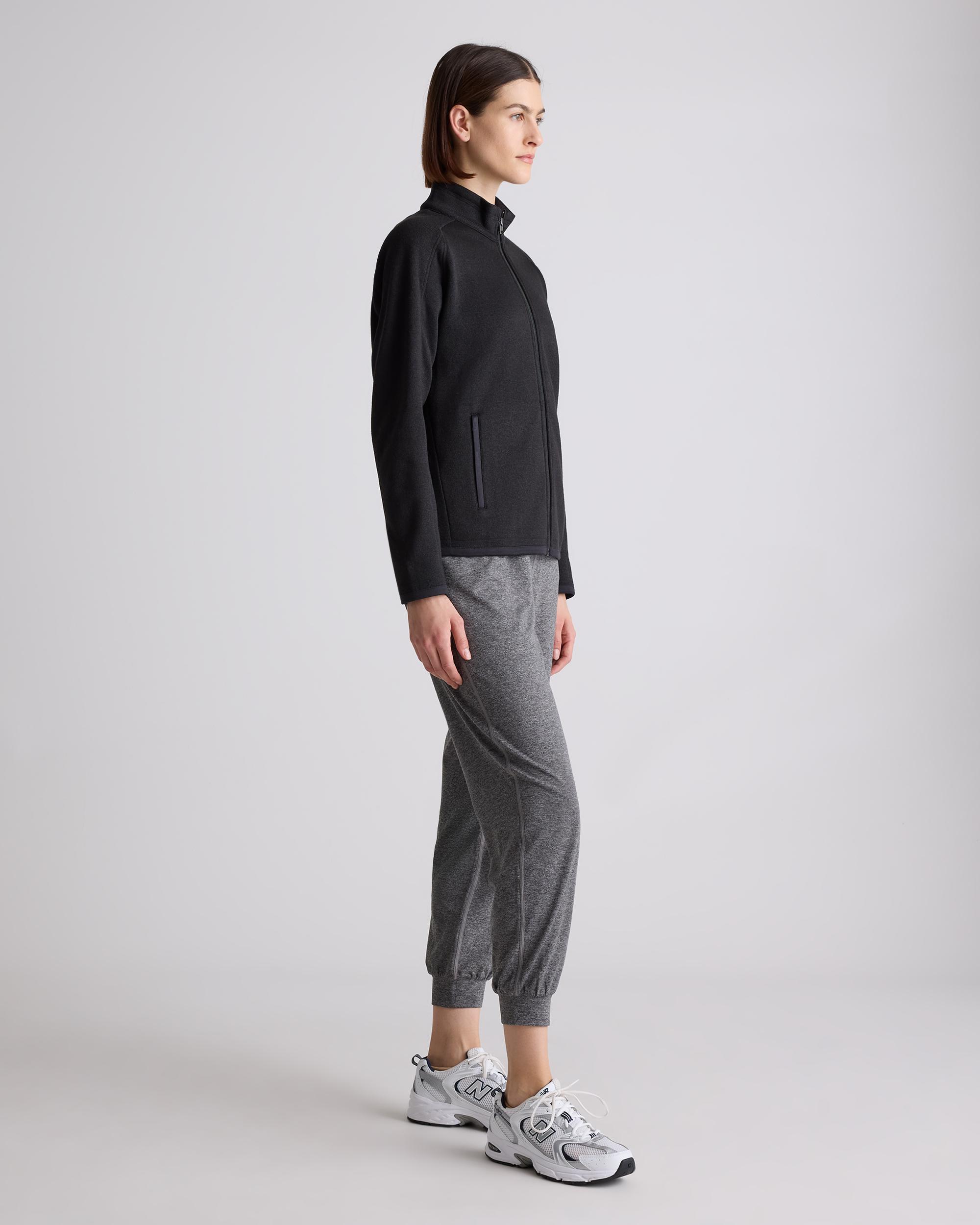 Quince | Women's Sweater-Knit Fleece Full-Zip Jacket Size XS, Recycled Polyester Product Image