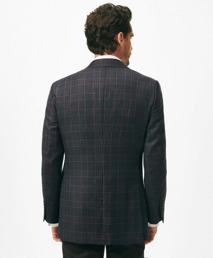 Traditional Fit Checked Sport Coat in Hopsack Wool Product Image