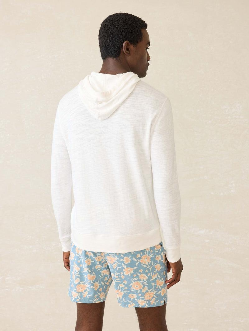 Sunwashed Slub Hoodie (Tall) - White Product Image