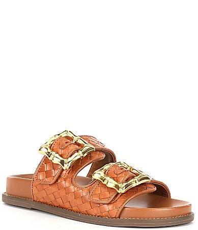 Schutz Womens Enola Slip On Buckled Slide Sandals Product Image