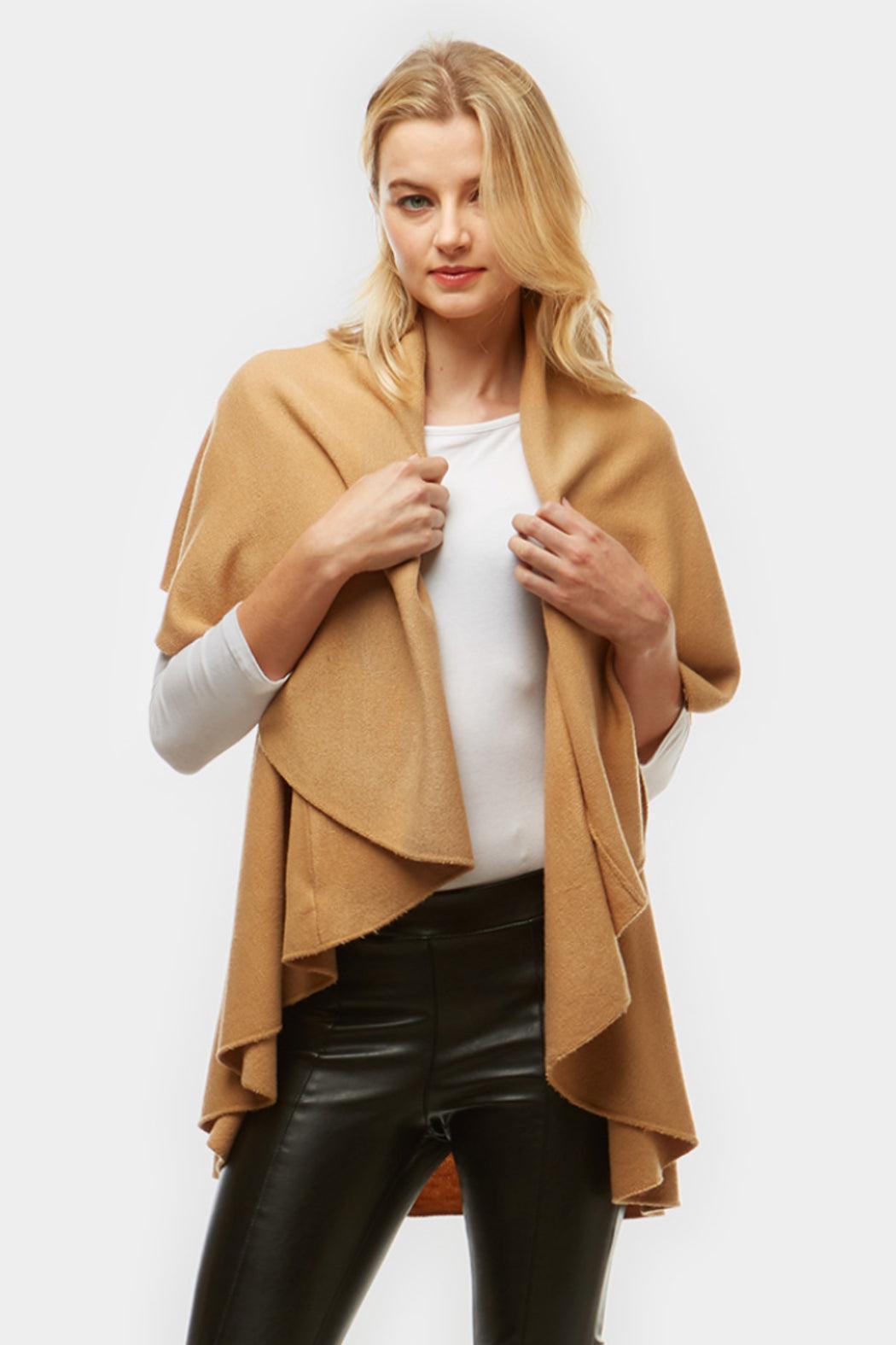 Basic shawl vest Product Image