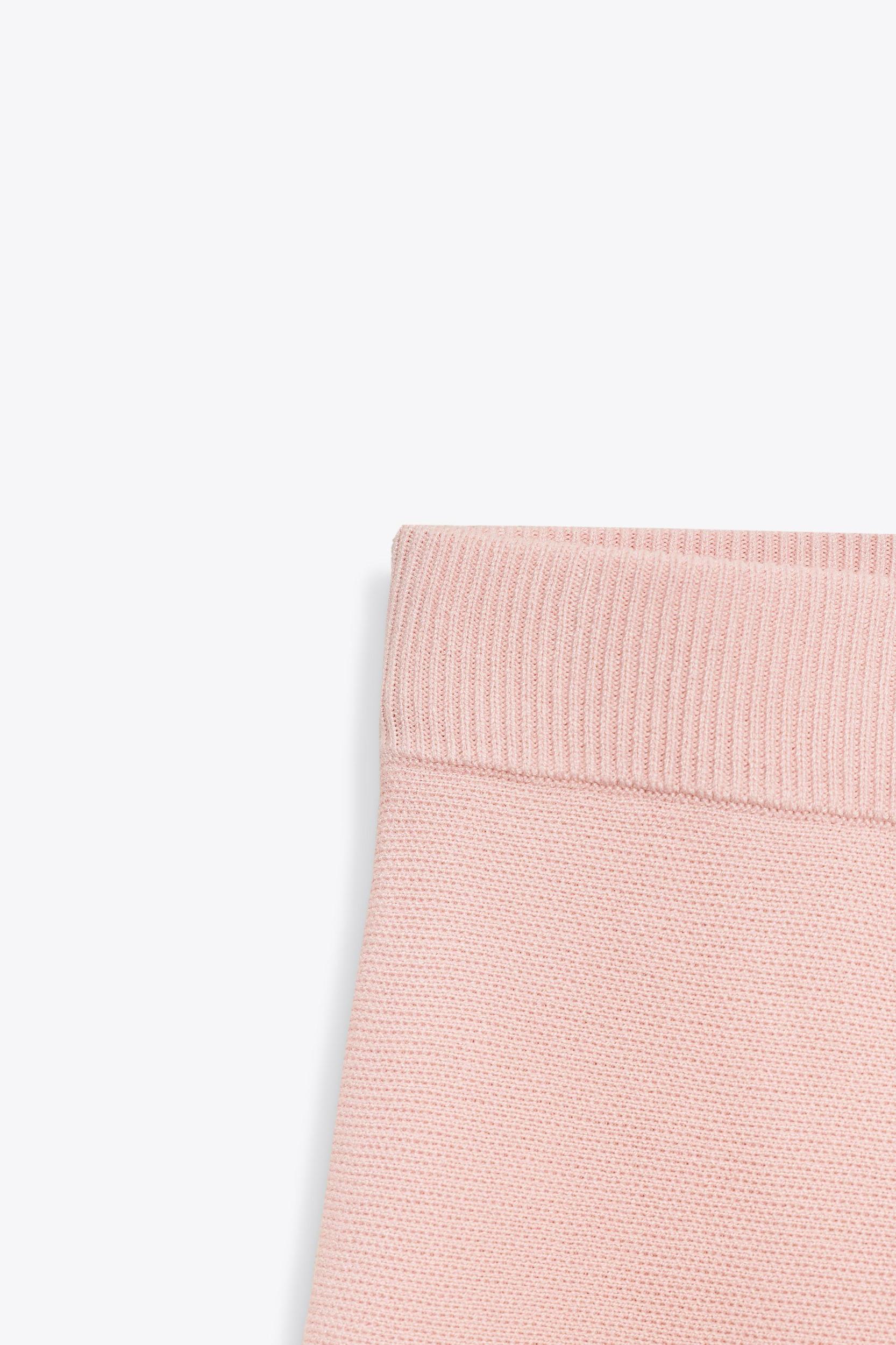 BOX PLEAT KNIT MINI SKIRT Product Image