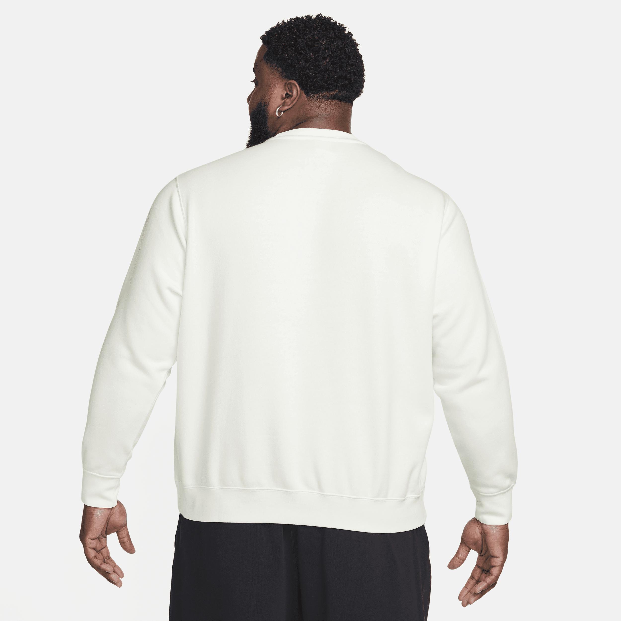 Men's Nike Club Fleece Crew, Size: Large, Blue Product Image