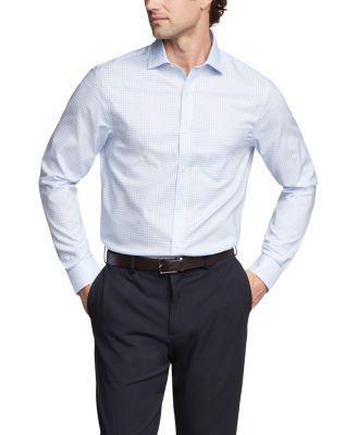 Tommy Hilfiger Mens Th Flex Regular Fit Wrinkle Resistant Stretch Pinpoint Oxford Dress Shirt Product Image