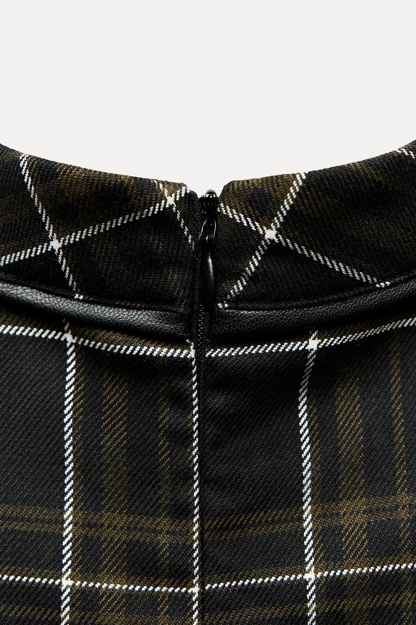 PLAID MINI DRESS Product Image
