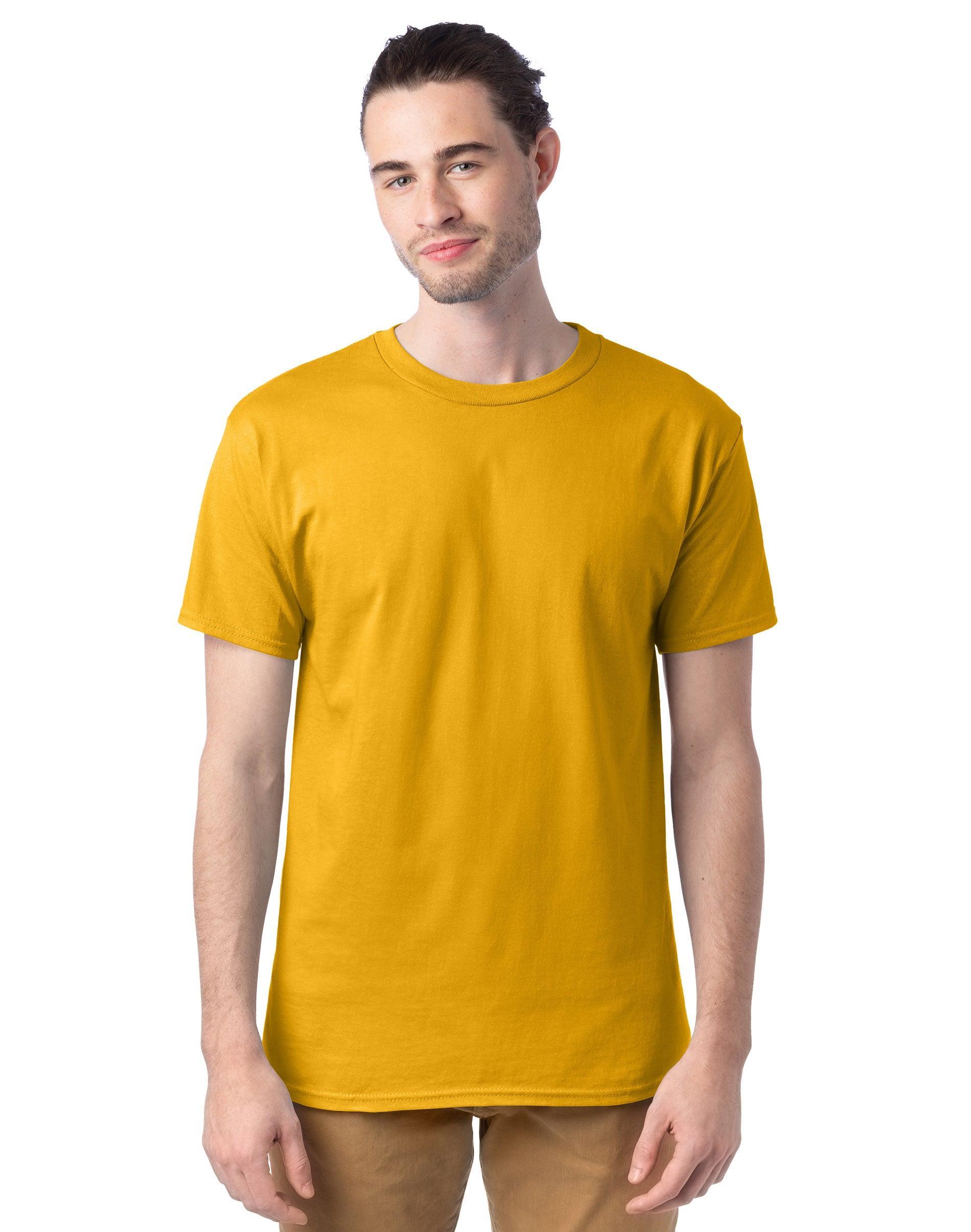 Men's Hanes® Essentials 4-Pack Cotton T-Shirt, Size: XL, Orange Product Image