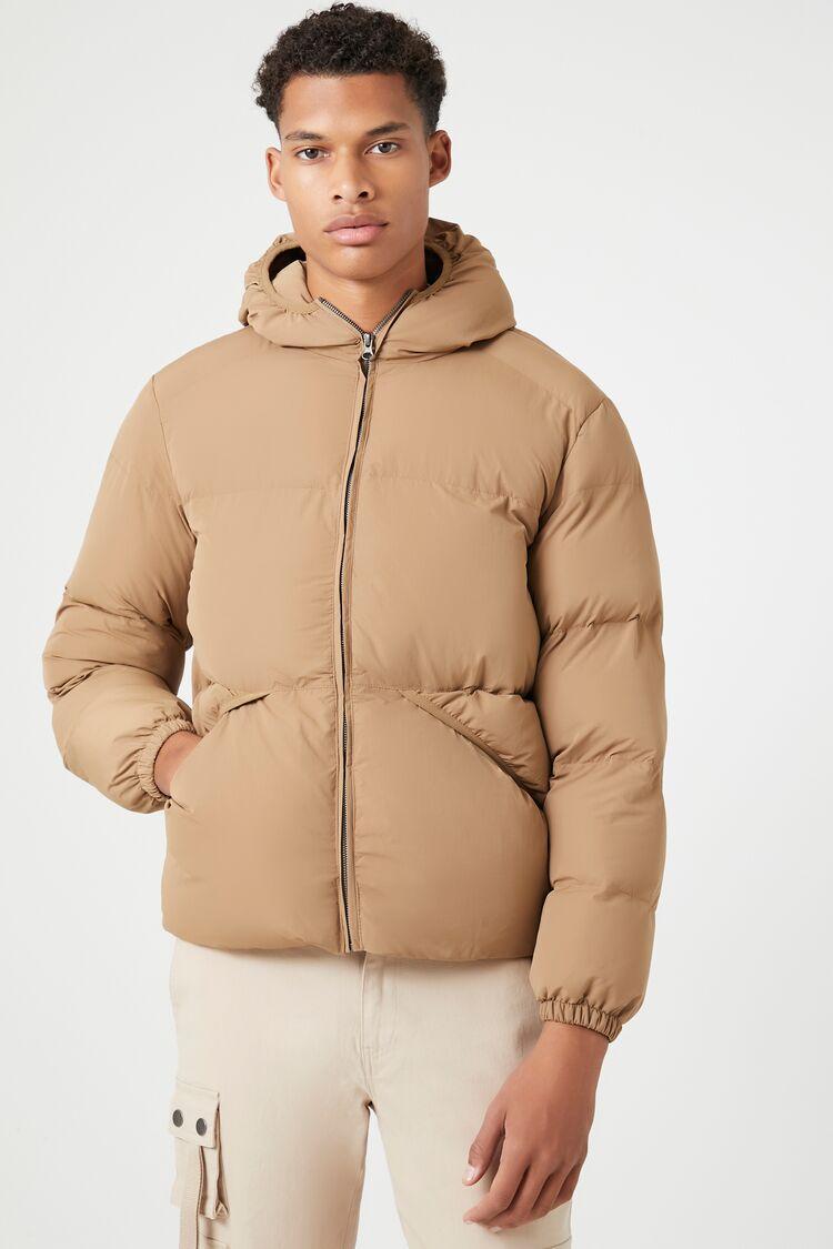 Hooded Zip-Up Puffer Jacket | Forever 21 Product Image