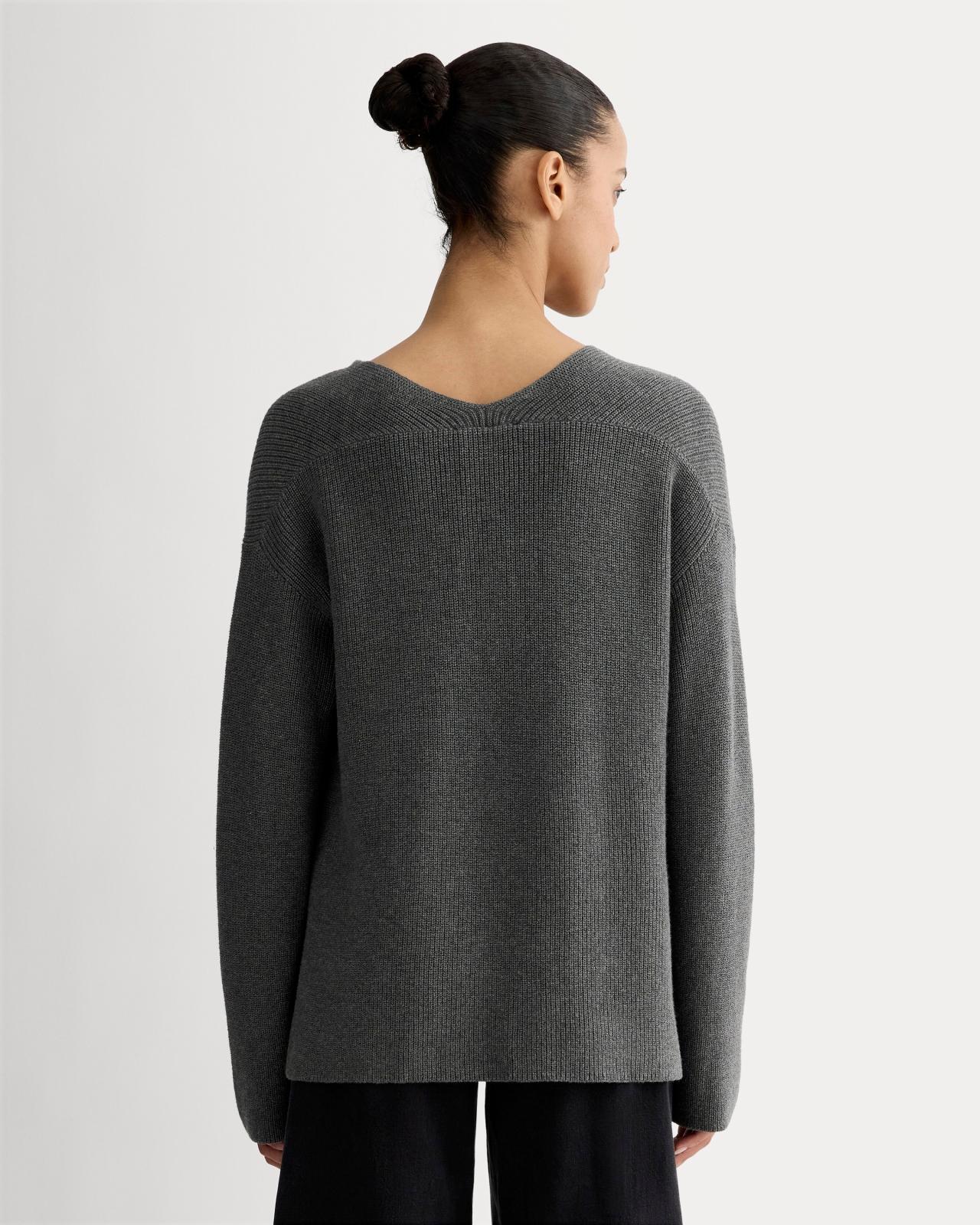 Womens Slouchy V-Neck in Everyday Cotton T-Shirt by Everlane Product Image