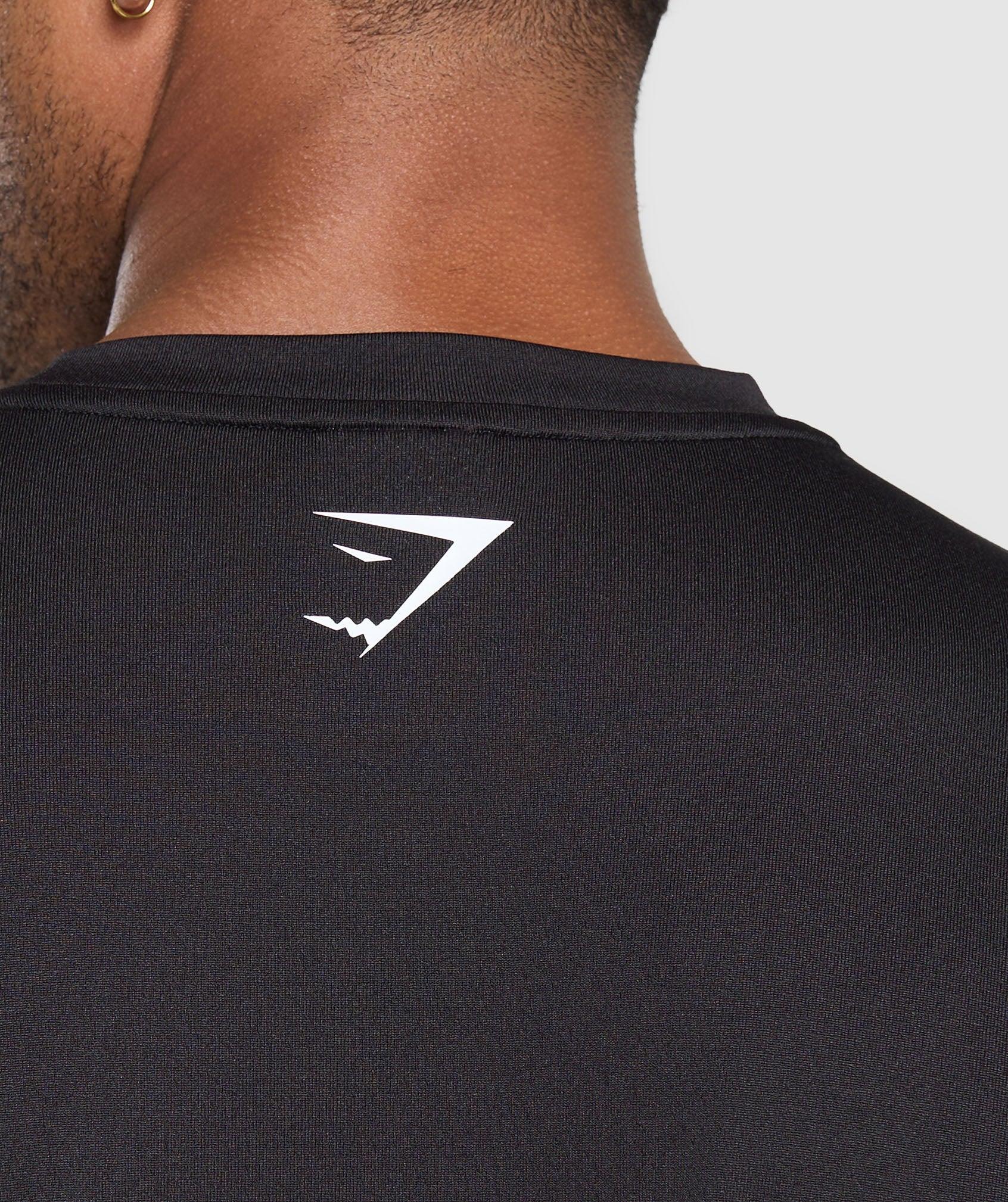 Gymshark Script Graphic T-Shirt - Black Male Product Image