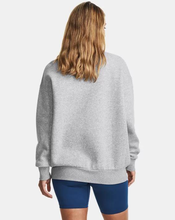 UA Icon Fleece Womens Oversized Crew Product Image