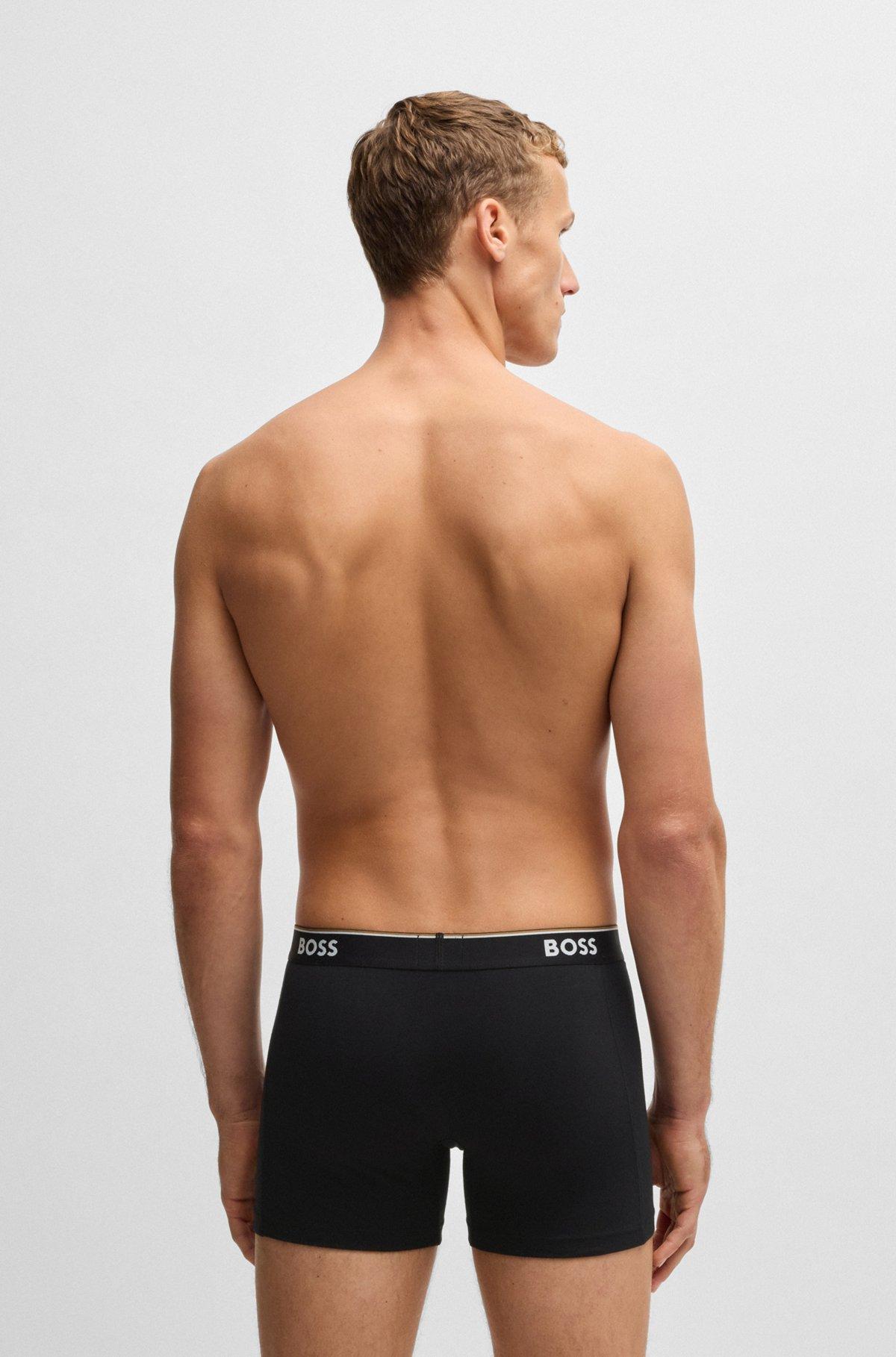 Three-pack of stretch cotton boxer briefs Product Image