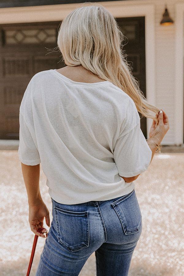 Popular Opinion Shift Tee In Ivory Product Image