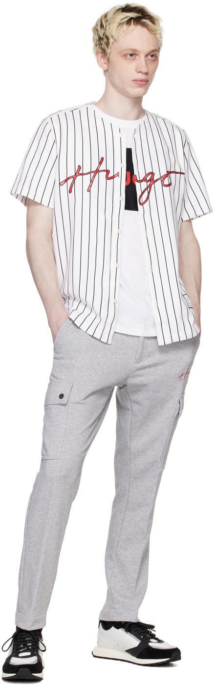 HUGO BOSS Logo Casual Pants In Gray Product Image