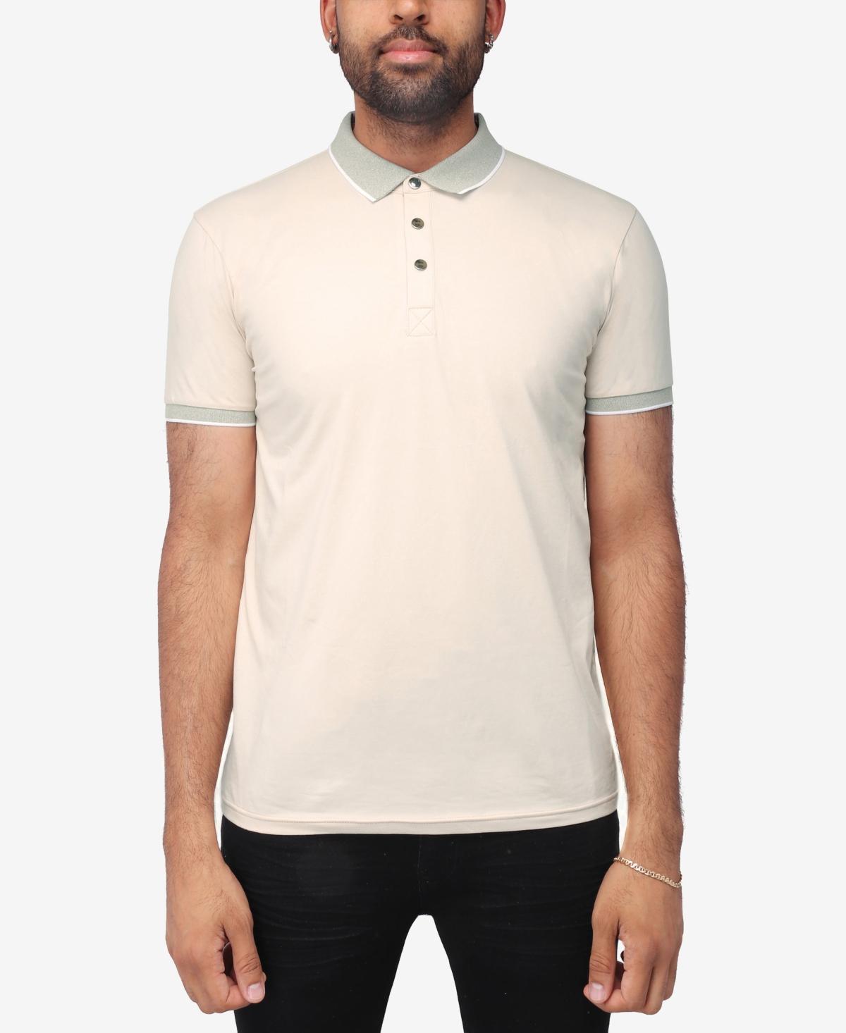 Men's Xray Short Sleeve Snap-Placket Polo, Size: Medium, Heather Grey Product Image