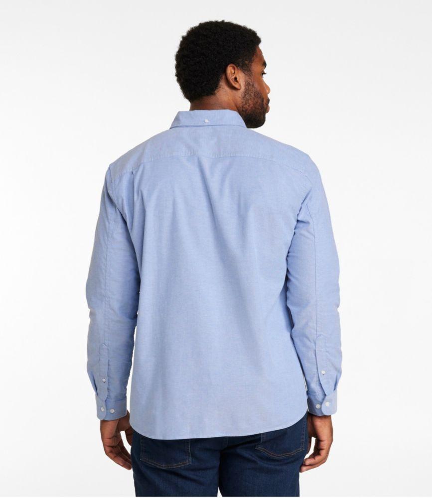 
                            Men's Comfort Stretch® Oxford Shirt, Slightly Fitted Untucked Fit
                         Product Image
