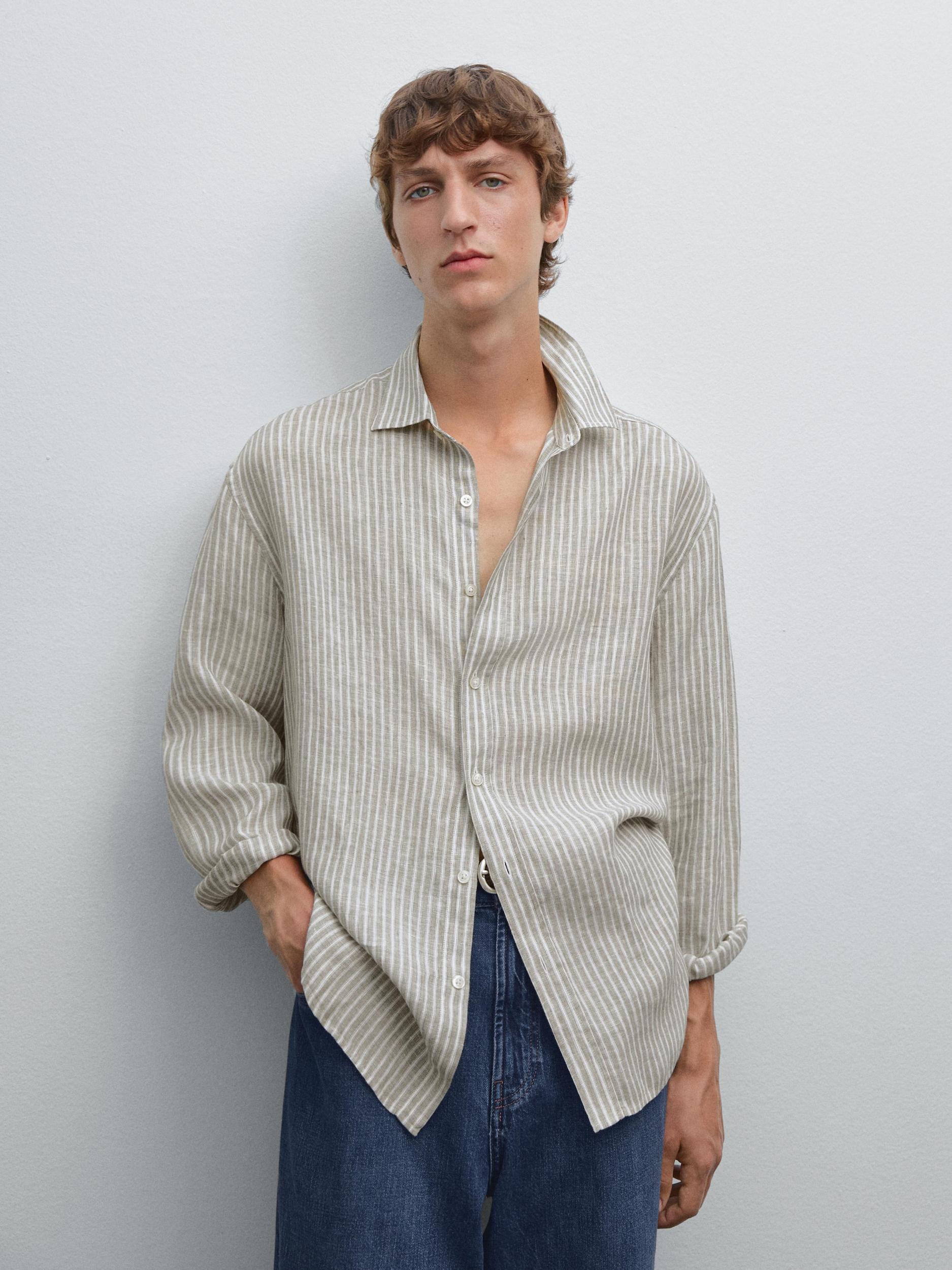 Regular fit striped shirt Product Image