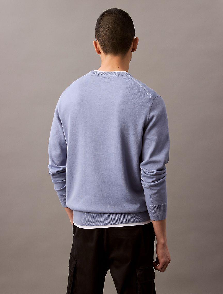 Smooth Cotton Monogram Logo Sweater Product Image