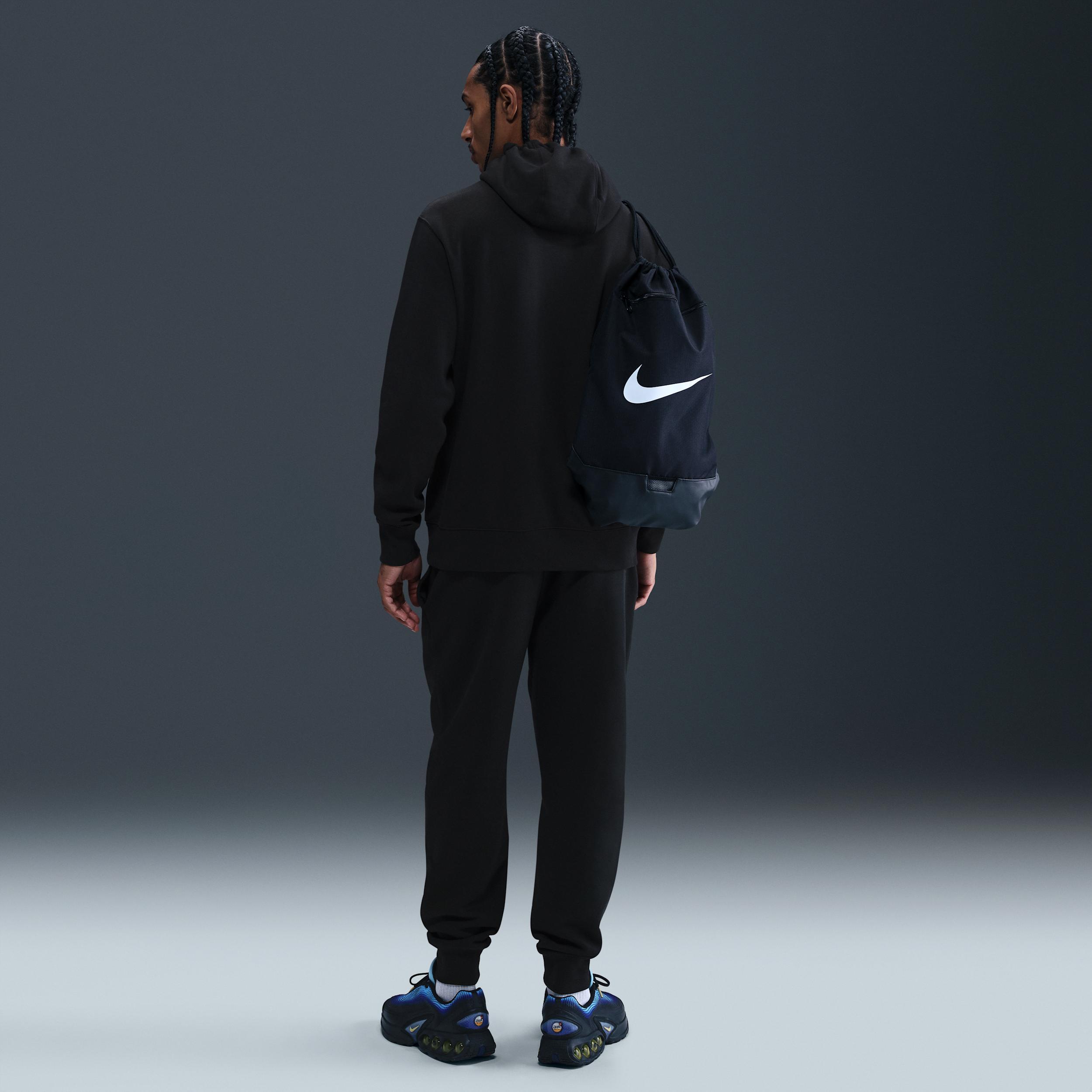 Men's Nike Club Pull-Over Fleece Hoodie, Size: Large, Black Product Image