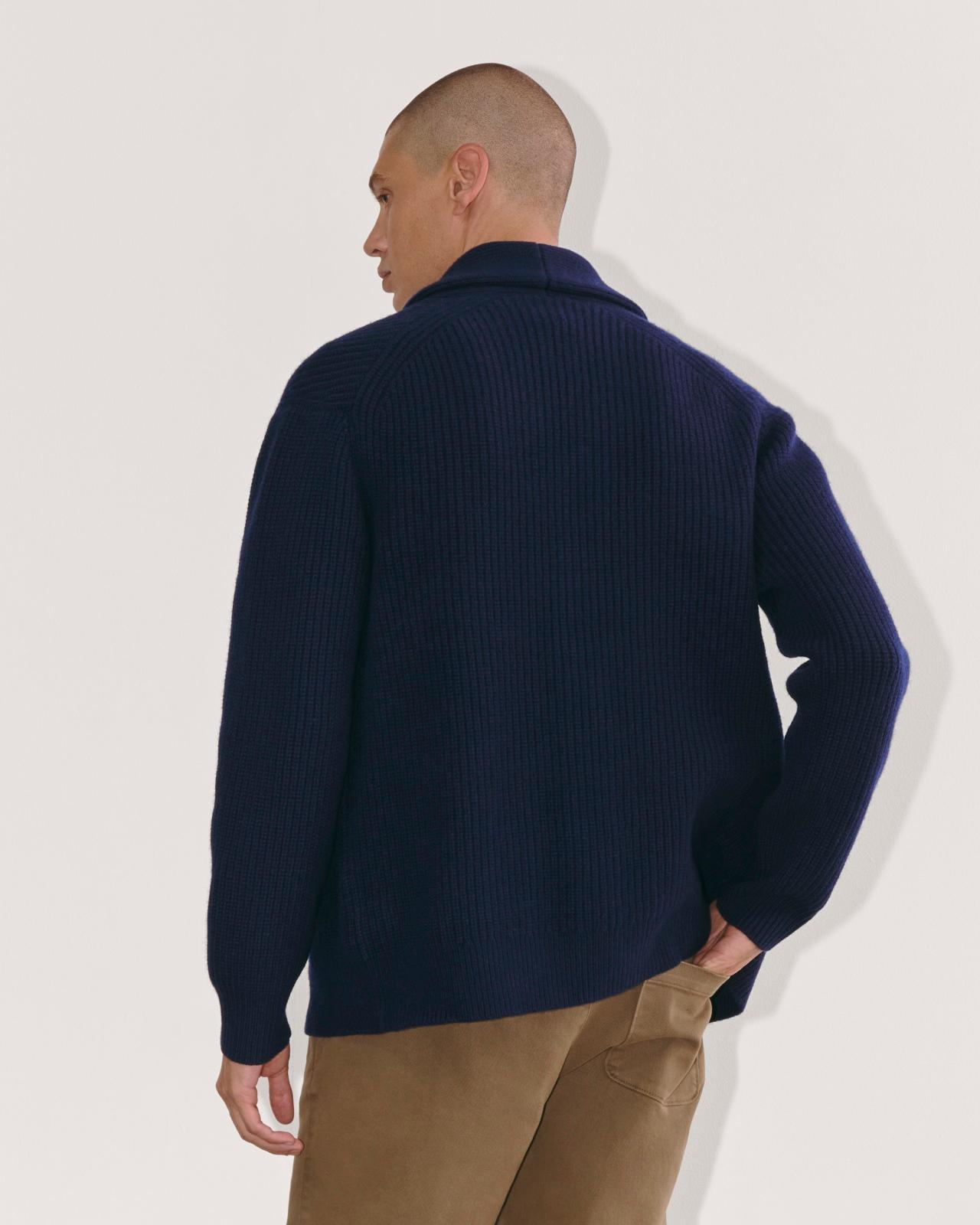 The Felted Merino Shawl Collar Cardigan Product Image